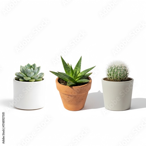 Three Mini Succulent Pots Set