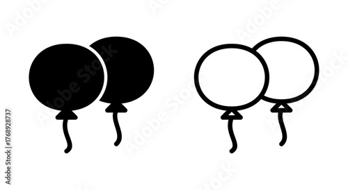 Balloon icon symbol for apps and websites. Party balloon sign and symbol