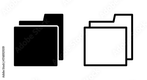 Folder icon symbol for apps and websites. folder sign and symbol. archive