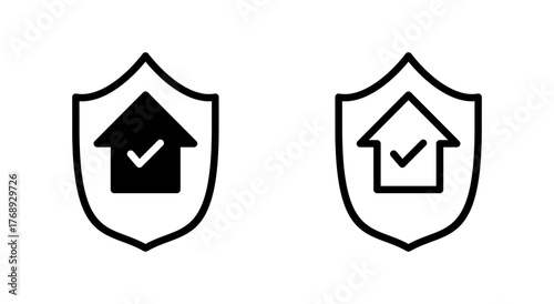 house insurance icon symbol for apps and websites. house protection sign and symbol
