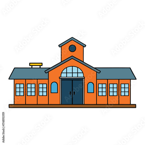 A busy train station with platforms, waiting passengers, and arriving trains. The scene captures travel, motion, and connection in a lively transportation hub.
