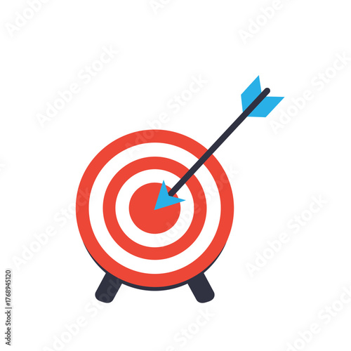 Flat Design Target Marketing Goal