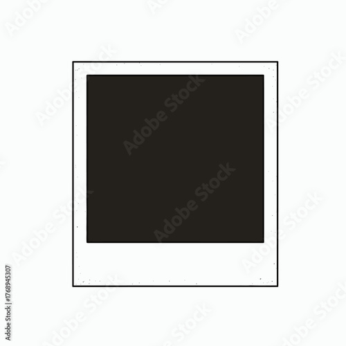 Flat Design Square Polaroid Frame