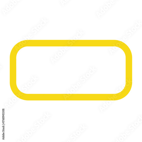 Flat Design Rounded Rectangle Frame