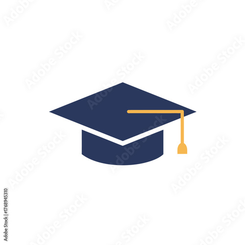 Minimal Line Graduation Cap Icon