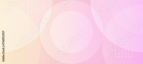 Pink abstract background with overlapping transparent circles giving a soft modern and romantic mood