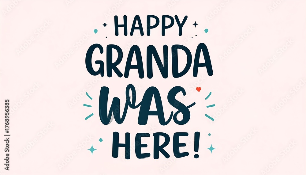 Fototapeta premium A whimsical typographic greeting for 