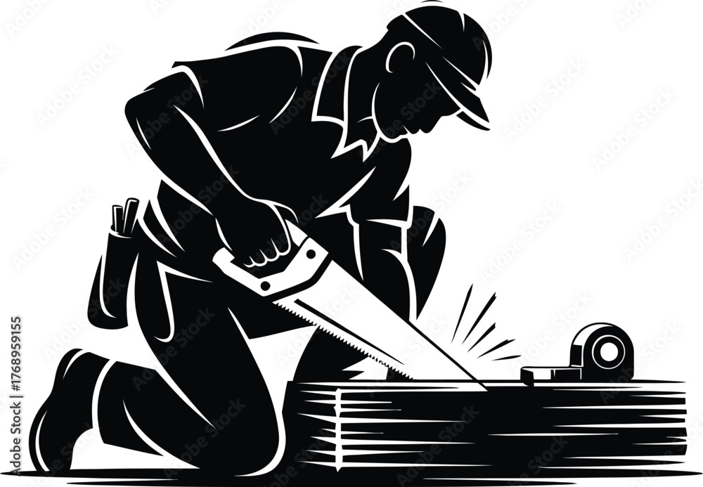 Fototapeta premium man Working 