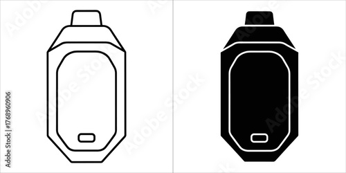 Vape mod, a modern electronic cigarette for vaping with adjustable settings