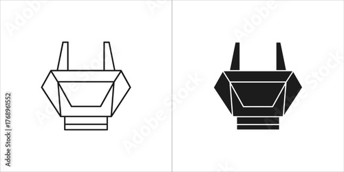 Line drawing of a miners headlamp, showcasing its angular design and practical functionality