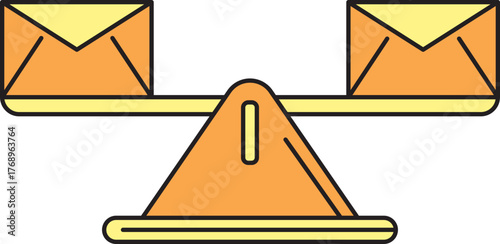 Email balance showing importance of communication