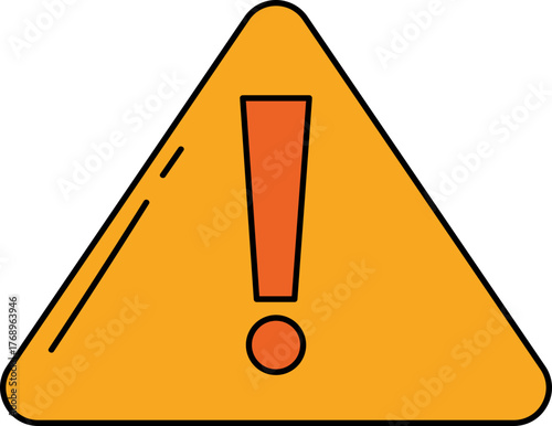 Warning sign attention needed hazard caution