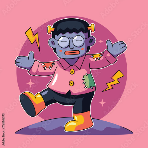 Funny Frankenstein Monster Child