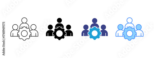 CRM icon set multiple style collection