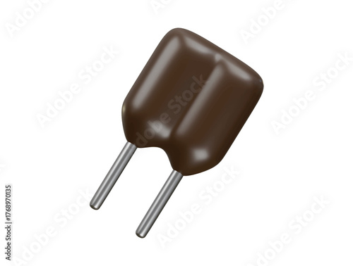 mica capacitor icon 3d illustration render
