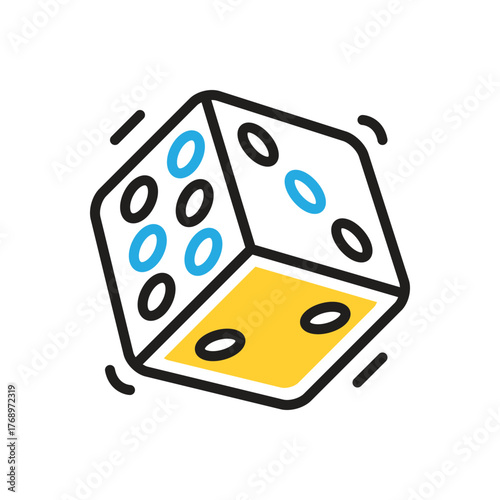 Multi color icon for luck