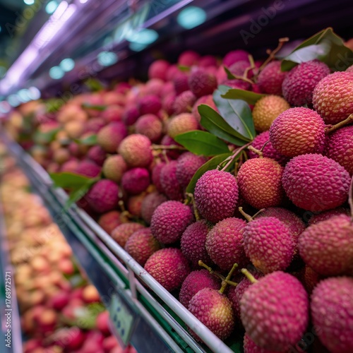 lychee in the supermarket