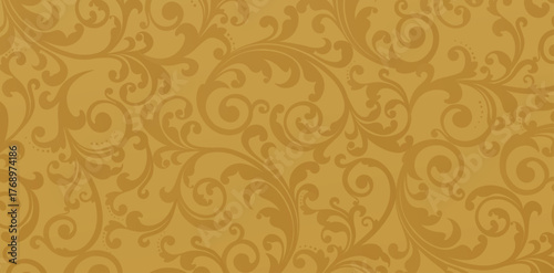 seamless pattern with floral ornament