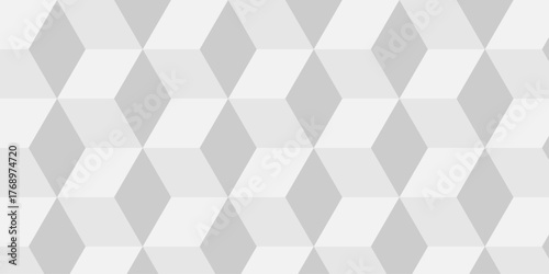 Abstract white cube grid polygon  decoration block hexagon geometric texture background. block construction surface cubic wall square creative business texture backgroud.