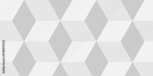 Abstract white cube grid polygon  decoration block hexagon geometric texture background. block construction surface cubic wall square creative business texture backgroud.