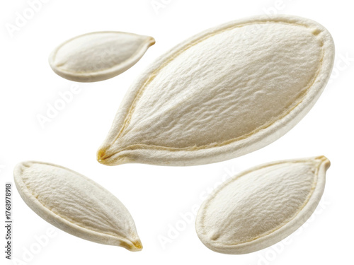 Wallpaper Mural Close up of raw healthy pumpkin seed, squash pepita snack. This nutritious food ingredient feels natural and wholesome on background Torontodigital.ca