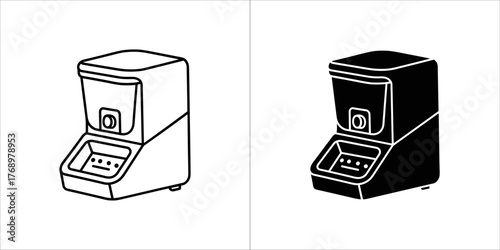 Outline illustration of a baby bib isolated on, a musthave accessory for feeding time