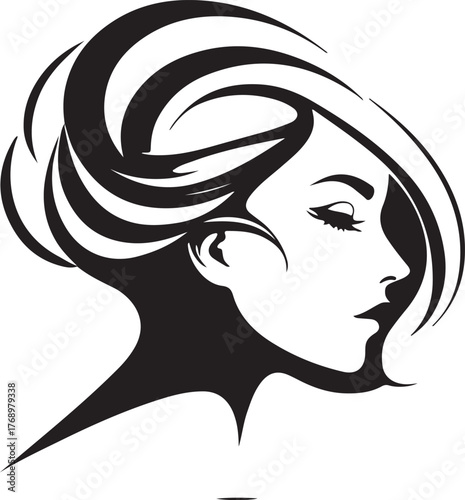 Logo template with the image of the man in hat.