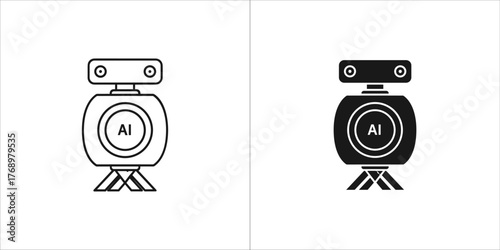 Artificial intelligence camera with ai sign