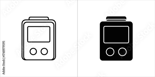 Gas water heater vector icon in flat style, boiler sign illustration