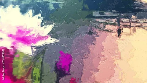 Various oil paintings, flowers, lakes, forests, chrysanthemums, plum blossoms, landscapes, birds, snow