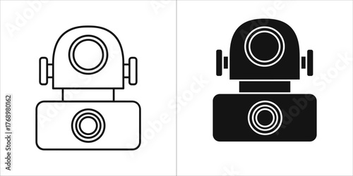 Line art illustration of sunscreen spray with uv protection symbols, isolated on, for summer skincare