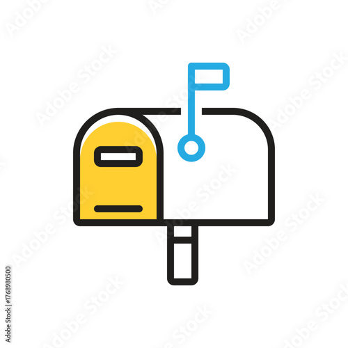 Multi color icon for postage