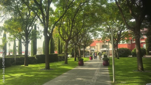 Sirmione, Garda lake, Italy,2025,october,2nd, view of Don Zorzi Park