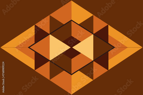 geometric repeating wood tile design illustration