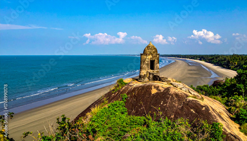 Ancient Watchtower Overlooking the Vast Bay of Bengal Coastline