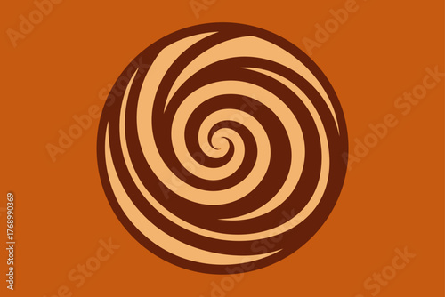 spiral oak grain artistic texture illustration