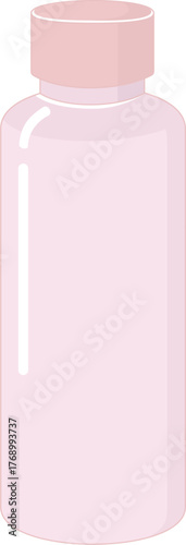 Illustration of a Pink Toner Bottle