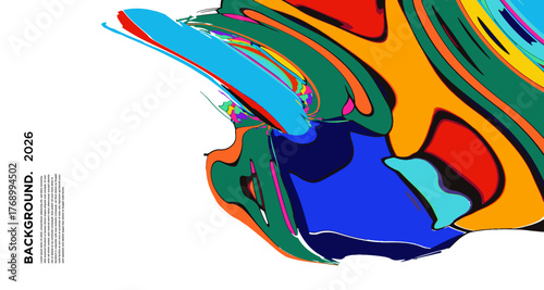 Vibrant abstract liquid marble background with pink, yellow, blue, purple, and orange swirls, creating a textured, colorful pattern ideal for posters or wallpapers.
