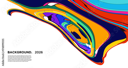 Vibrant abstract liquid marble background with pink, yellow, blue, purple, and orange swirls, creating a textured, colorful pattern ideal for posters or wallpapers.
