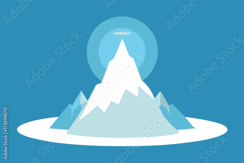 vector illustration of a winter landscape