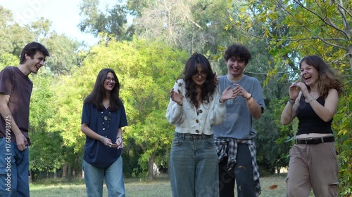 group of young people outdoors