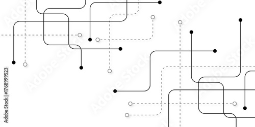 Abstract background with technology circuit board texture. Modern electronic motherboard texture. Creative idea for internet technology. Tech concept for header, web banner, website, presentation.