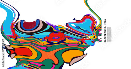 Vibrant abstract liquid marble background with pink, yellow, blue, purple, and orange swirls, creating a textured, colorful pattern ideal for posters or wallpapers.
