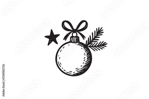 Handdrawn Illustration Christmas Decoration 