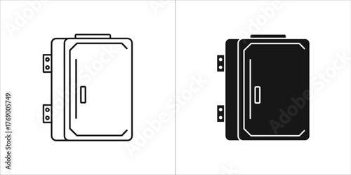 Electrical junction box icon