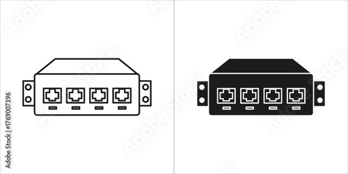 Network switch with four ethernet ports