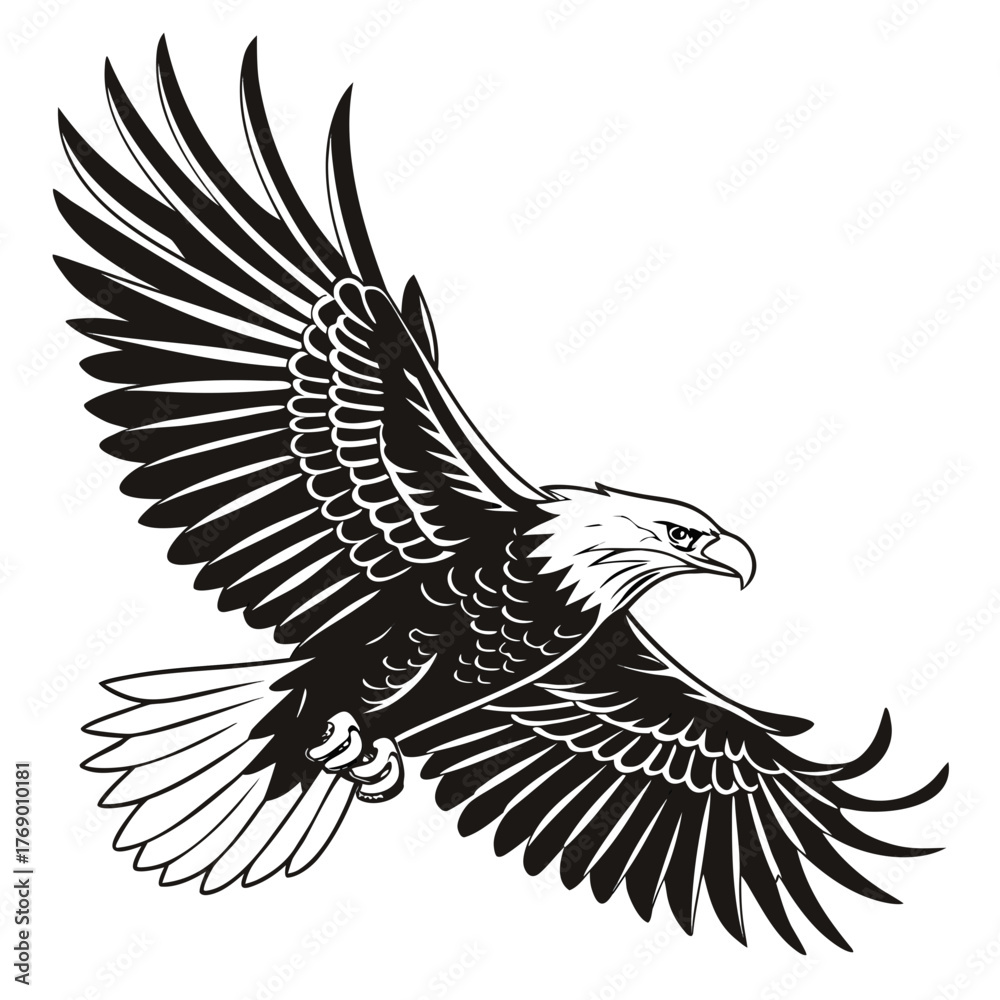 Fototapeta premium eagle in the form of a eagle