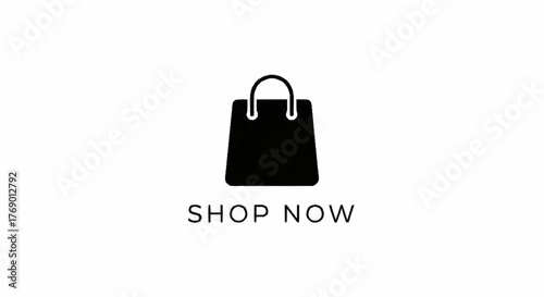 Shop Now button with shopping bag icon for online retail.
