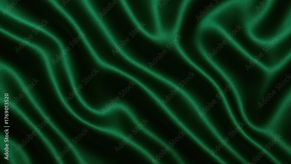 Obraz premium Luxurious emerald silk texture desktop wallpaper