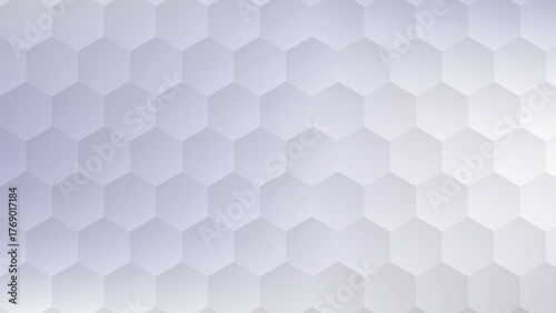 Abstract Honeycomb Geometric Pattern with Soft Gradient and Subtle Shadow Effect Perfect for Modern Backgrounds and Technological Designs